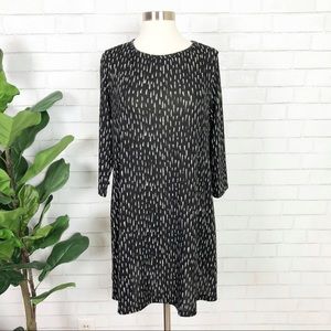 Clara Sun Woo Black Painterly Dotted Tunic Size M